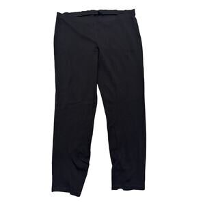 Eileen Fisher Women's Black Ponte Pants With Ankle Zippers, size M